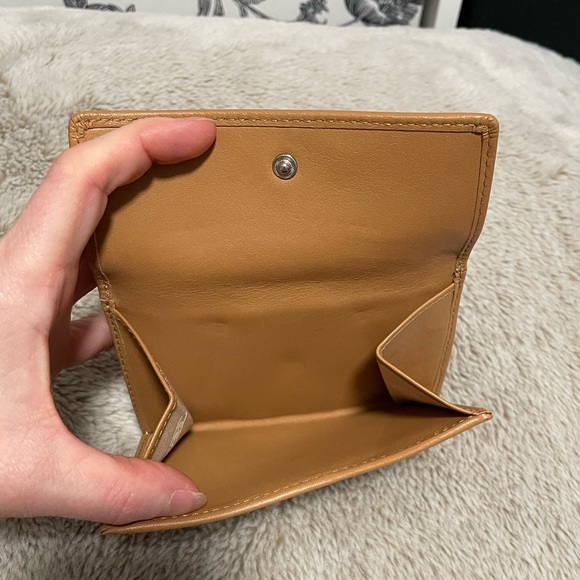 Coach Brown Tan Signature Jacquard Wallet - Picture 3 of 16